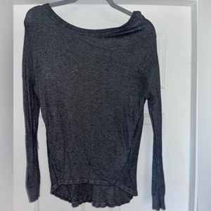 Pink Rose gray crew neck sweater